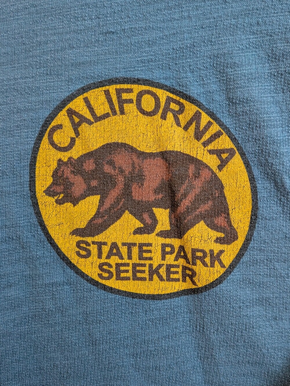 Aviator Nation Blue Muscle Tank Bear California State Park Seeker X-Small - Picture 3 of 8